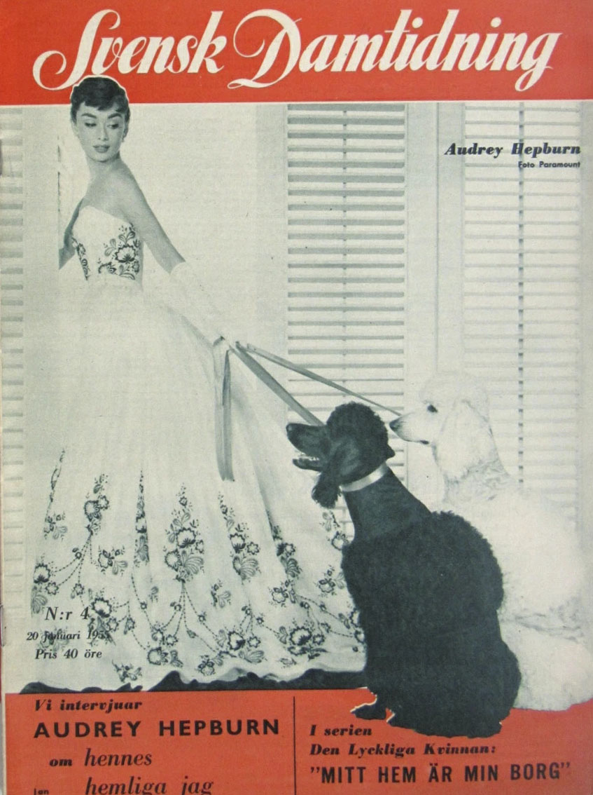 SVENSK DAMTIDNING magazine side cover Issue 4 20 January 1955